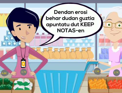 Kontxik erosketa zerrenda KEEP NOTAS-ekin egiten du